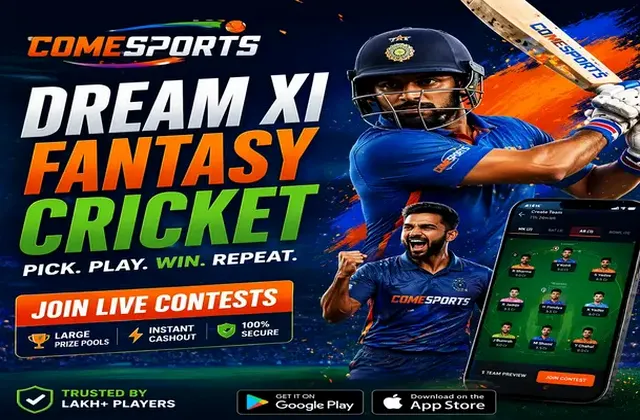 Come (Come Apk) fantasy cricket & matchday visual 1